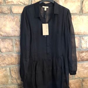 Burberry Brit Silk Pleaded Dress